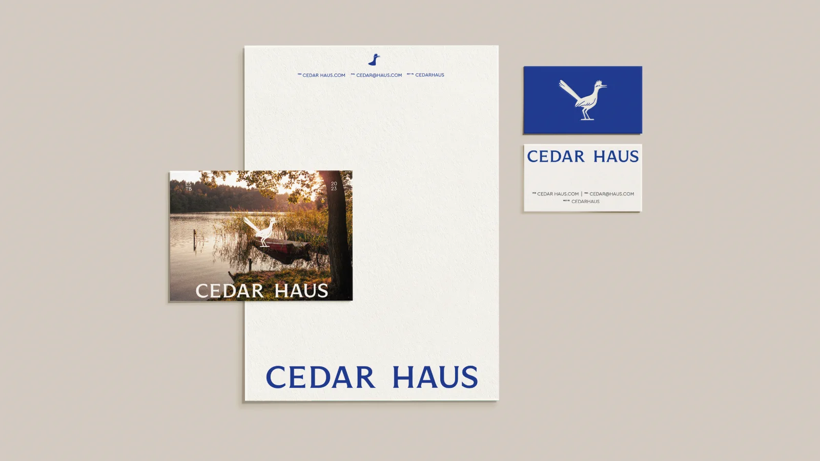 Stationery suite - letterhead, postcard, and business cards