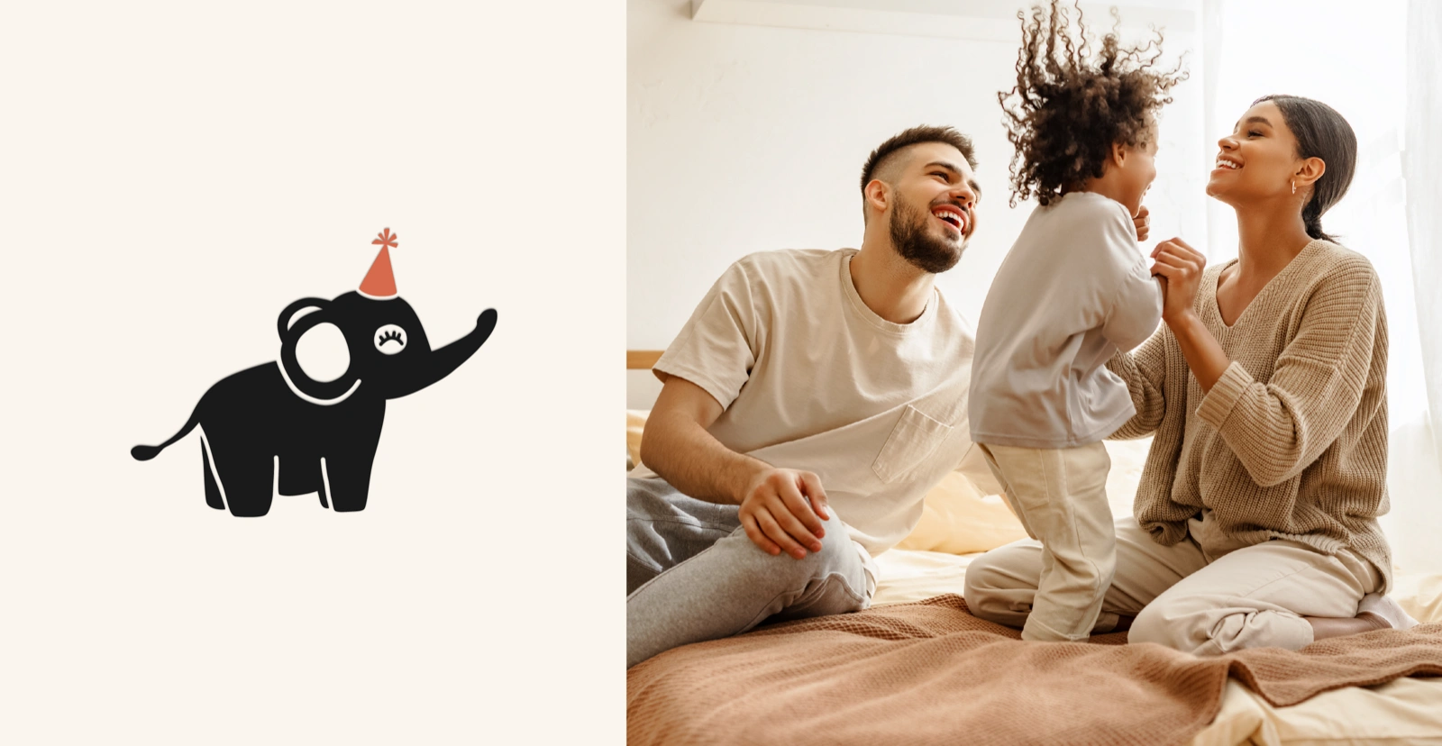 elebaby visual identity applied across brand collateral