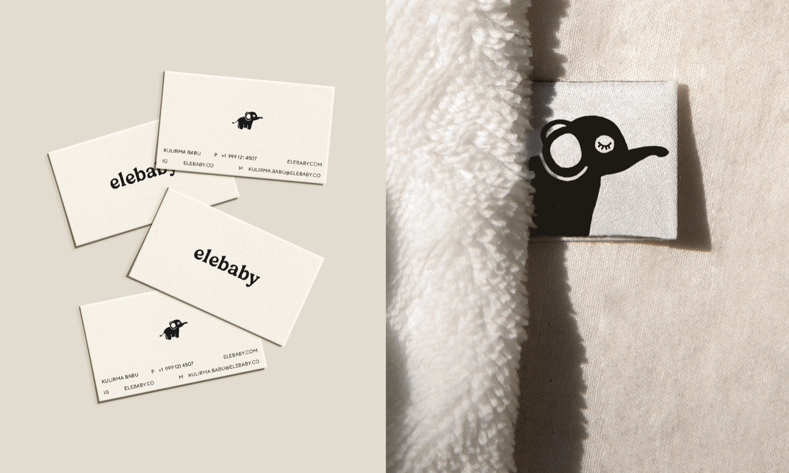 Letterhead, business card, and envelope in sand tones