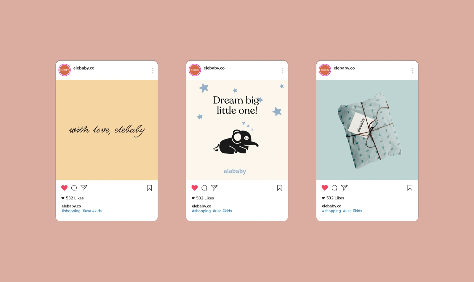 Digital brand system with highlight covers and post grids